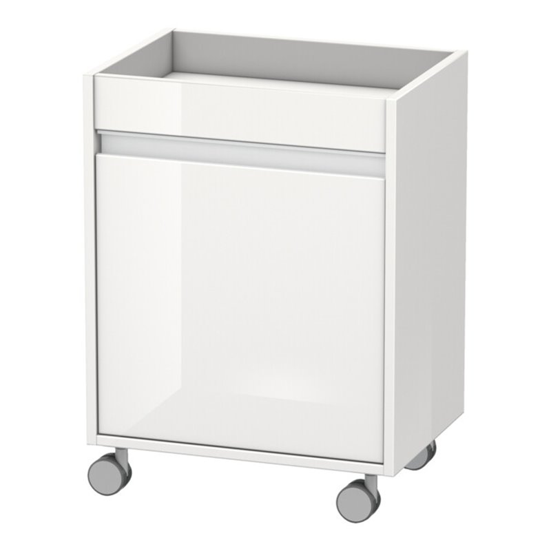 Duravit Rollcontainer Ketho 50x36x67cm, Tür rechts, weiß hochglanz