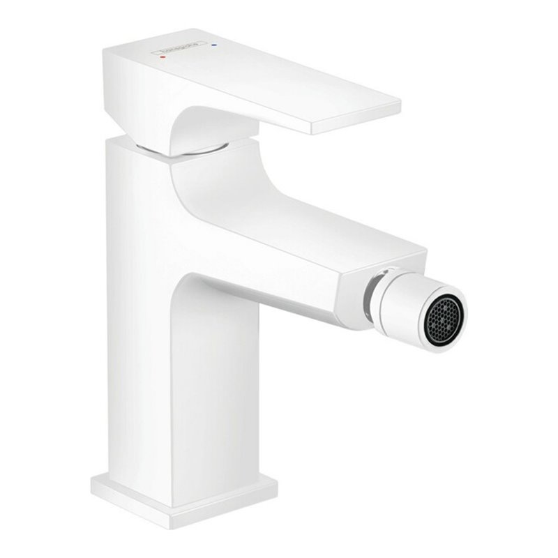 hansgrohe Bidet-Einhebelmischer Metropol m HG, Pus-Op-Abl, Ausl. 129mm, m.-we