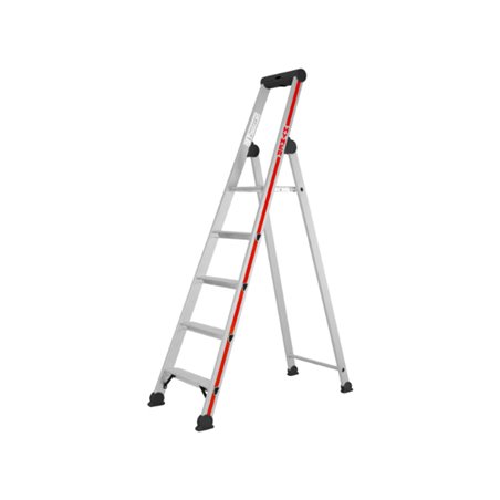 Hymer Stufenstehleiter mit Plattform, einseitig begehbar