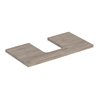 Geberit Waschtisch-Platte One 90x3x47cm, N hick./Mela Holz, AS mit.