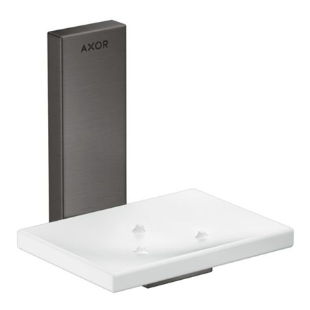 hansgrohe Schale Axor Uni. Rectangular Glas, Wandmontage, brushed black chrome