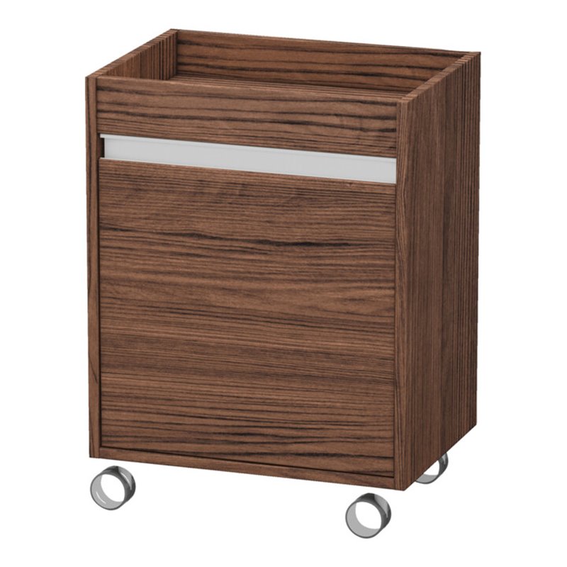 Duravit Rollcontainer Ketho 50x36x67cm, Tür links, nussbaum dunkel