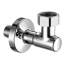 Schell Wasserzähler-Anschlussbogen G 3/4 IG, m verstellb. Abgang, verchromt