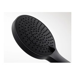 Duravit Handbrause 3jet 110 245mm, Anschl.-G. G 1/2, schwarz matt