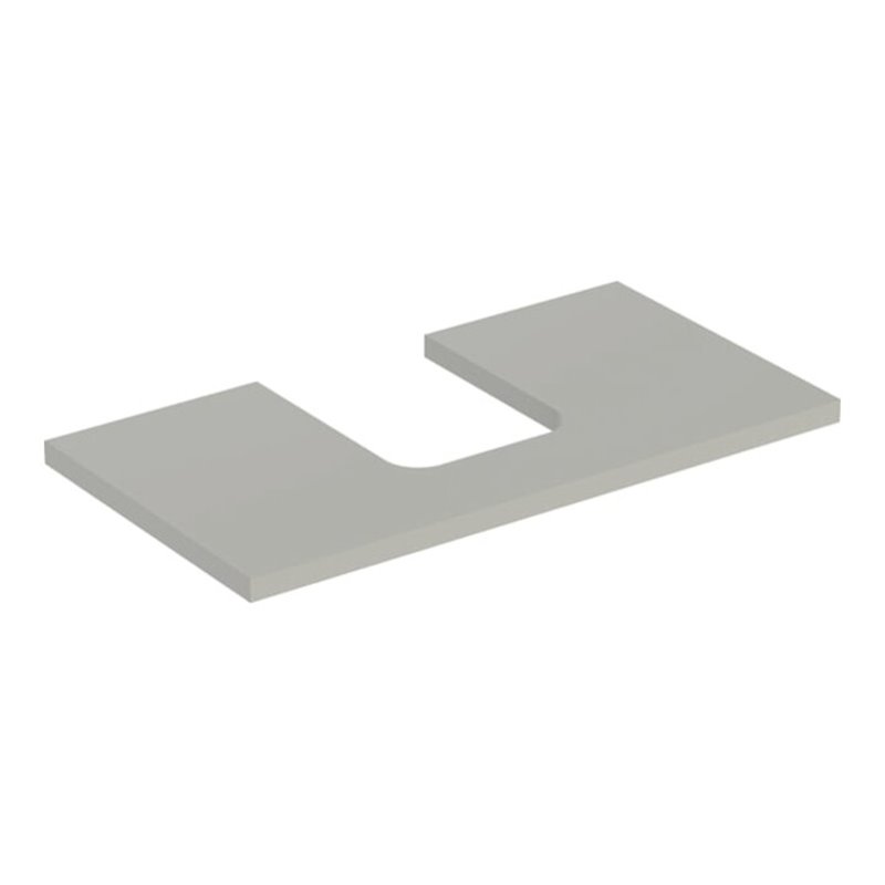 Geberit Waschtisch-Platte One 90x3x47cm, greige/lackiert m, AS mit.