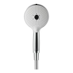 Duravit Handbrause 3jet Click 120 240mm, Anschl.-G. G 1/2, chrom/weiß