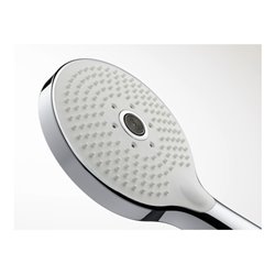 Duravit Handbrause 3jet Click 120 240mm, Anschl.-G. G 1/2, chrom/weiß