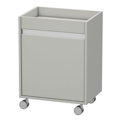 Duravit Rollcontainer Ketho 50x36x67cm, Tür rechts, betongrau matt