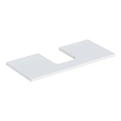 Geberit Waschtisch-Platte One 105x3x47cm, w/lack. ma, Ausschn mittig