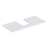 Geberit Waschtisch-Platte One 105x3x47cm, w/lack. ma, Ausschn mittig