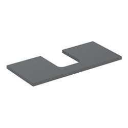 Geberit Waschtisch-Platte One 105x3x47cm, lava/lackiert m, AS mit.