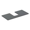Geberit Waschtisch-Platte One 105x3x47cm, lava/lackiert m, AS mit.