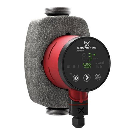 Grundfos Hocheffizienz Umwälzpumpe Alpha2 25-80N, G 1 1/2, 180mm, PN 10, 230 V, ES