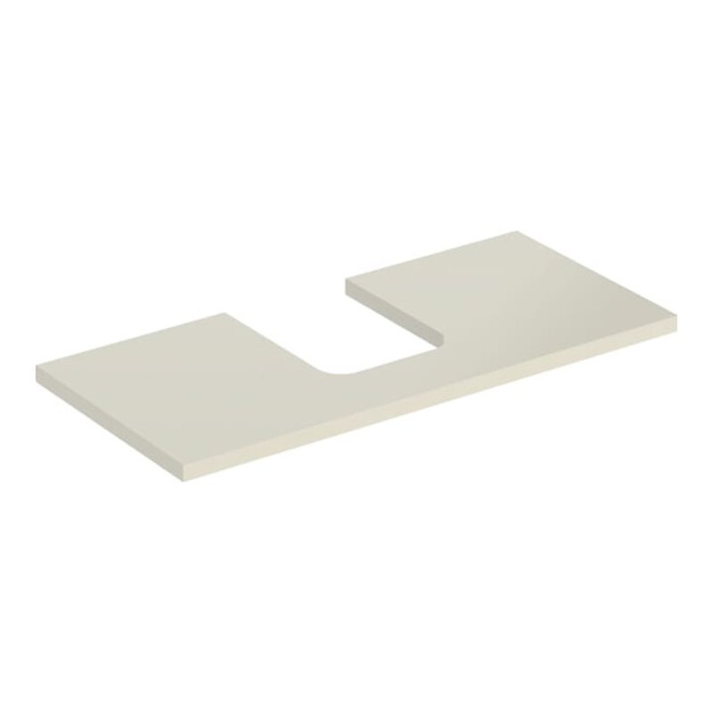 Geberit Waschtisch-Platte One 105x3x47cm, sand-grau/l hg, Ausschn mit.