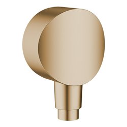 hansgrohe Wandanschluss Fixfit mit Rückflussverhinderer, brushed bronze