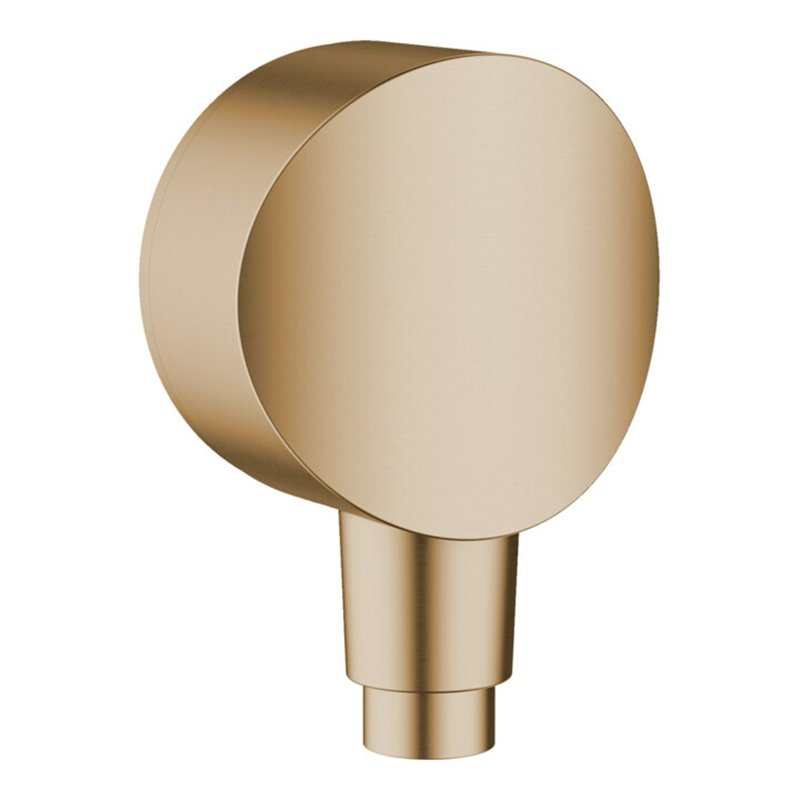 hansgrohe Wandanschluss Fixfit mit Rückflussverhinderer, brushed bronze