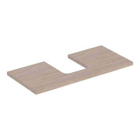 Geberit Waschtisch-Platte One 105x3x47cm, Eiche/Mela Holz, AS mit.