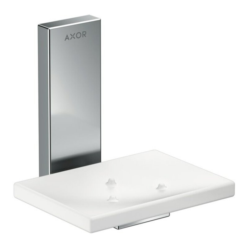 hansgrohe Schale Axor Uni. Rectangular Glas, Wandmontage, chrom