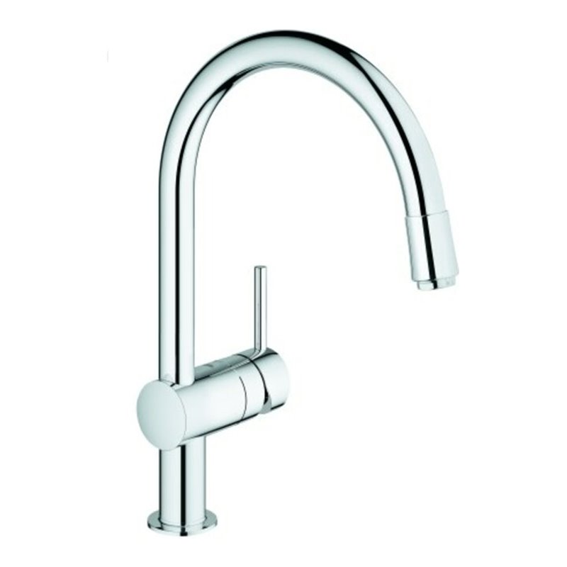 Grohe Einhand-Spültischbatterie Minta 32918 EcoJoy herausziehb. Mousseur chrom