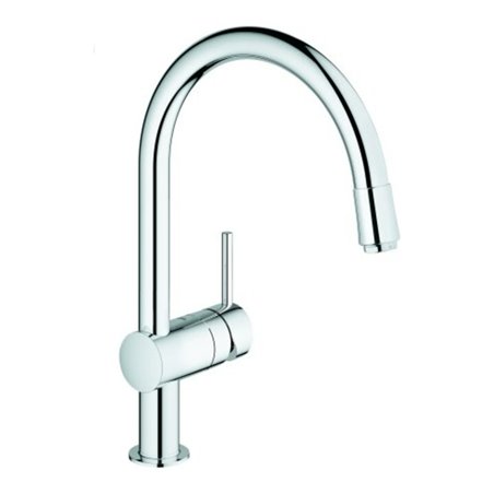 Grohe Einhand-Spültischbatterie Minta 32918 EcoJoy herausziehb. Mousseur chrom