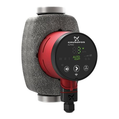 Grundfos Hocheffizienz Umwälzpumpe Alpha2 32-60N, G 2, 180mm, PN 10, 230 V, ES
