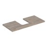 Geberit Waschtisch-Platte One 105x3x47cm, N hick./Mela Holz, AS mit.