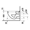 Duravit Wand-Flachspül-WC D-Code 35,5x54cm, 6 l, weiß