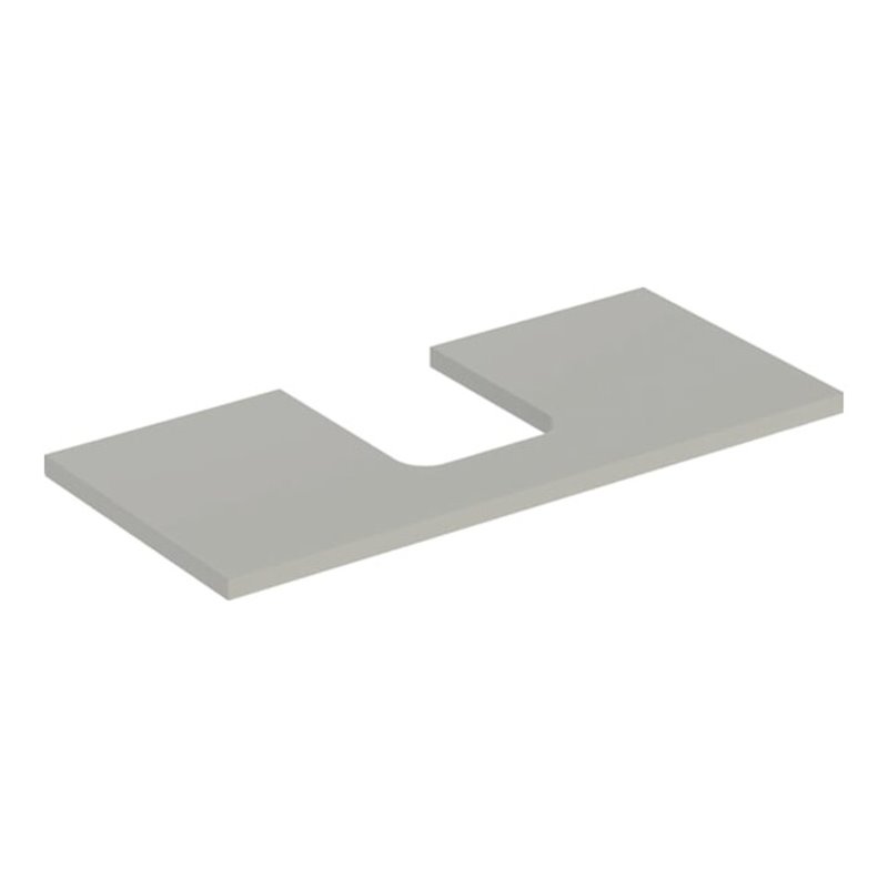 Geberit Waschtisch-Platte One 105x3x47cm, greige/lackiert m, AS mit.