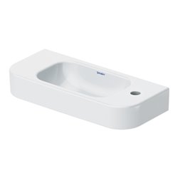 Duravit Handwaschbecken Happy D.2 50x22cm, o. ÜL, m HLB, HL rechts, weiß