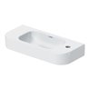 Duravit Handwaschbecken Happy D.2 50x22cm, o. ÜL, m HLB, HL rechts, weiß