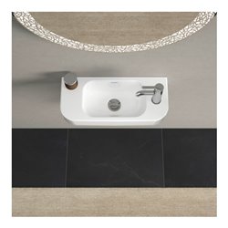 Duravit Handwaschbecken Happy D.2 50x22cm, o. ÜL, m HLB, HL rechts, weiß
