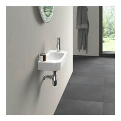 Duravit Handwaschbecken Happy D.2 50x22cm, o. ÜL, m HLB, HL rechts, weiß