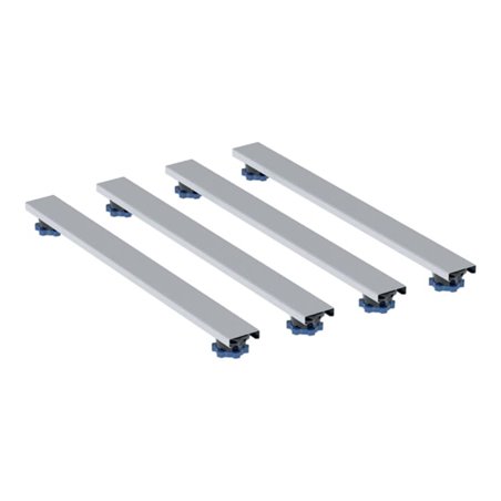 Geberit Füße/Traversen ab 140cm, f Steinharz-DW, 70x7,3x6-12cm