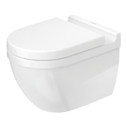 Duravit Wand-WC, Tiefspüler Starck 3 36,5x54cm, 4,5 l, riml., we Hyg Glaze