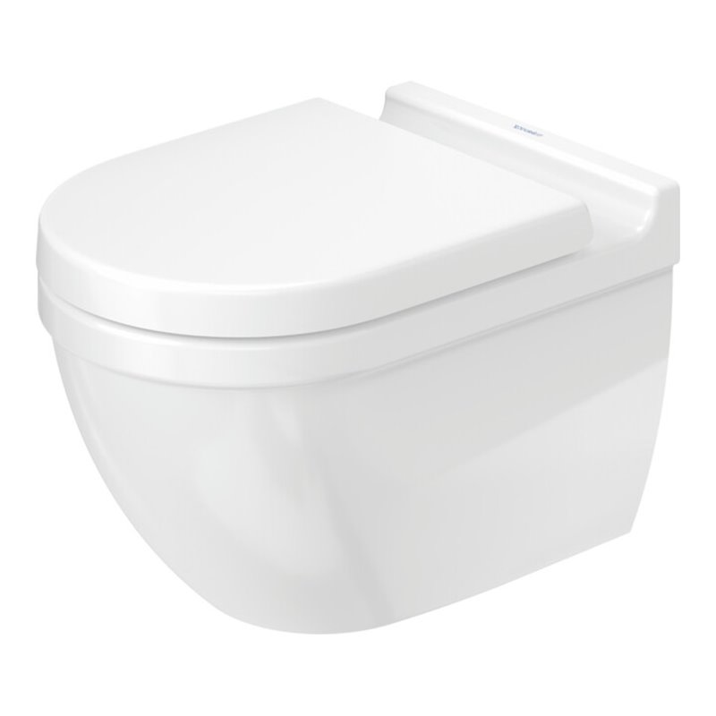 Duravit Wand-WC, Tiefspüler Starck 3 36,5x54cm, 4,5 l, riml., we Hyg Glaze