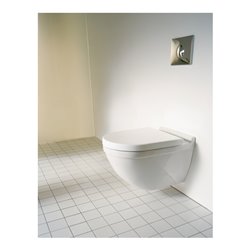Duravit Wand-WC, Tiefspüler Starck 3 36,5x54cm, 4,5 l, riml., we Hyg Glaze