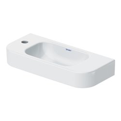 Duravit Handwaschbecken Happy D.2 50x22cm, o. ÜL, m HLB, HL links, weiß