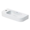 Duravit Handwaschbecken Happy D.2 50x22cm, o. ÜL, m HLB, HL links, weiß