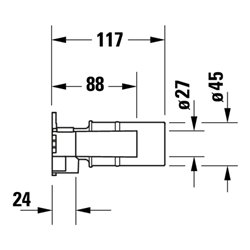 Duravit UP-Grundkörper DN 15, für Waschtisch-Einhebel