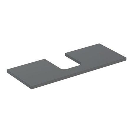 Geberit Waschtisch-Platte One 120x3x47cm, lava/lackiert m, AS mit.