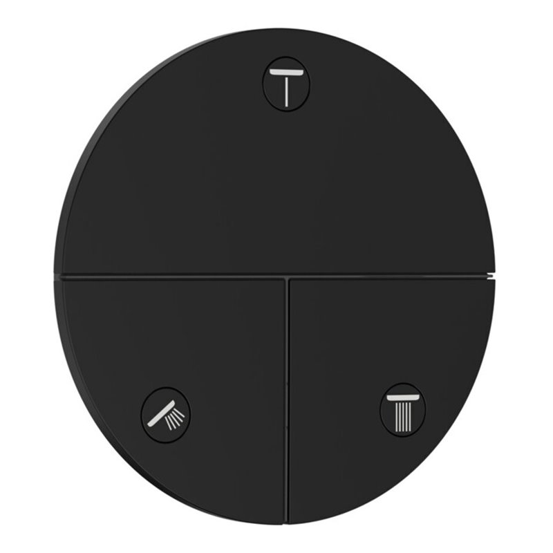 hansgrohe Ventil ShowerSelect Comfort S UP, für 3 Verbraucher, mattschwarz