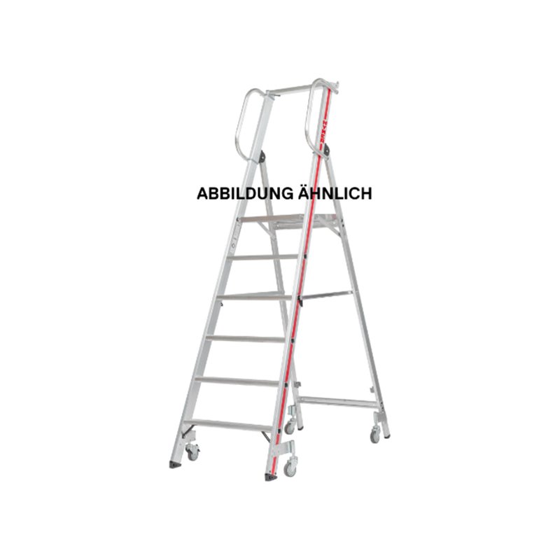 Hymer Plattformleiter mit Handlauf und Rollen