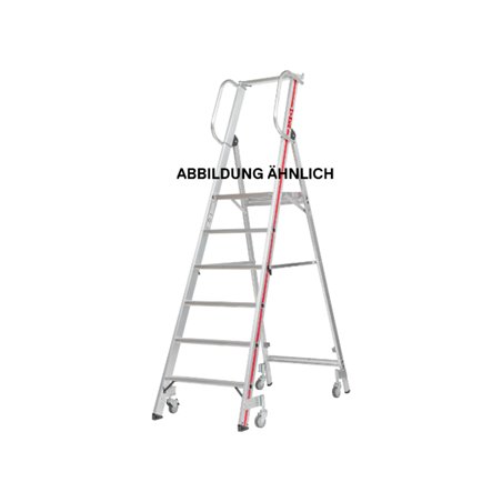 Hymer Plattformleiter mit Handlauf und Rollen