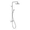 Duravit Duschsystem 1000 MinusFlow Ausl. 354mm, mit Brausethermostat, chrom