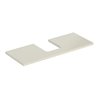 Geberit Waschtisch-Platte One 120x3x47cm, sand-grau/l hg, Ausschn mit.