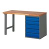 STIER Werkbank Premium mit 5 Schubladen TxH 700x840mm anthrazitmetall / RAL5010