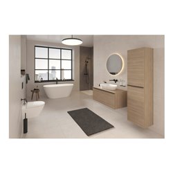 Duravit Duschsystem 1000 MinusFlow Ausl. 354mm, m Brausethermostat, schwarz matt