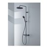 Duravit Duschsystem 1000 MinusFlow Ausl. 354mm, m Brausethermostat, schwarz matt