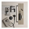 Duravit Duschsystem 1000 MinusFlow Ausl. 354mm, m Brausethermostat, schwarz matt