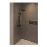 Duravit Duschsystem 1000 MinusFlow Ausl. 354mm, m Brausethermostat, schwarz matt